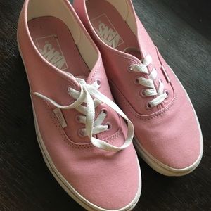 LIGHT PINK VANS SHOES